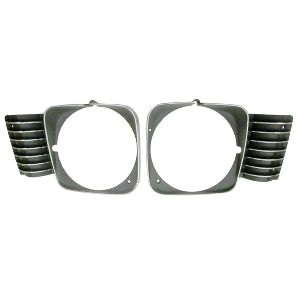 Head Light Bezel Lh Rh Pair for 1969-1972 Chevrolet Nova