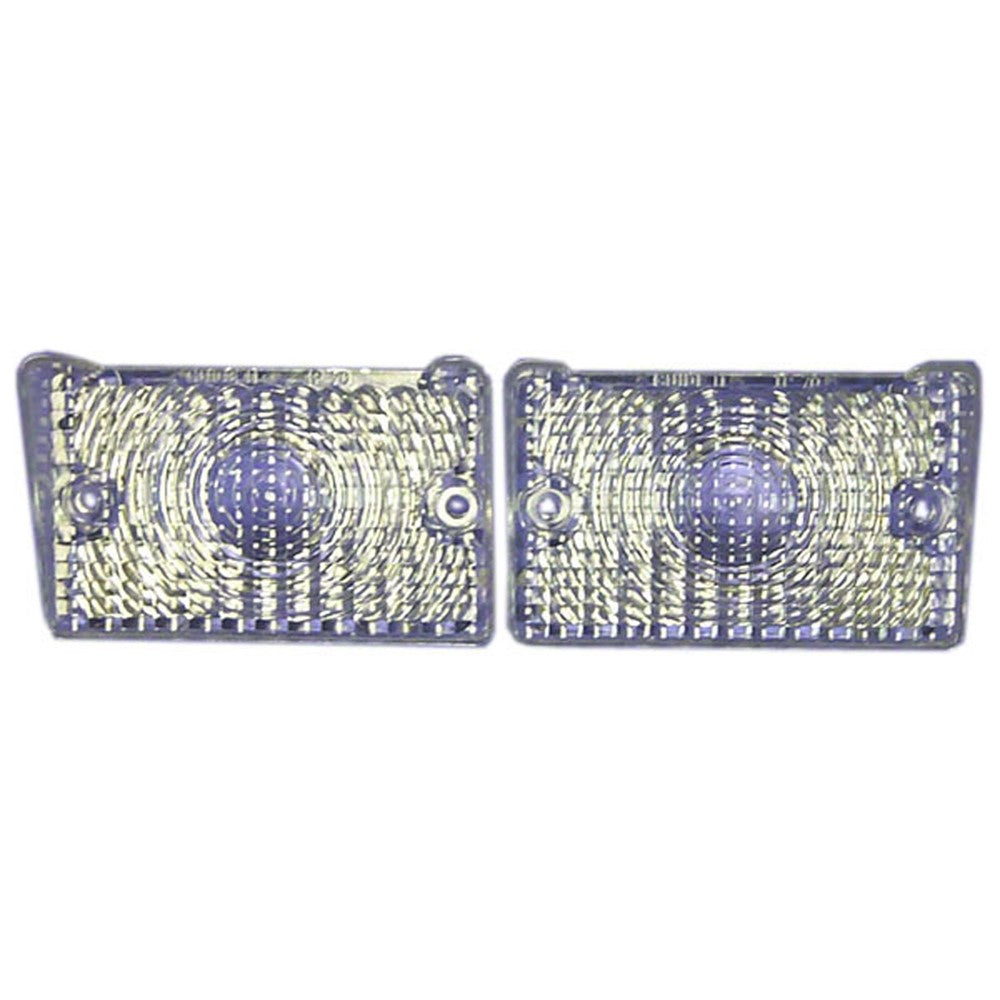Driver And Passenger Side Pair Of Clear Park Light Lenses for Nova