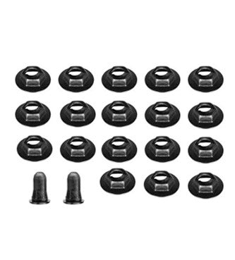 20-Piece Hood Front Eyebrow Molding Hardware Kit for Chevrolet Nova