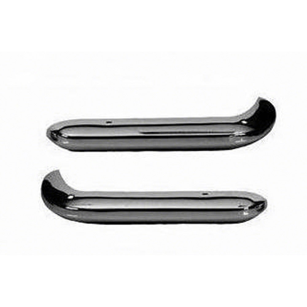 Driver And Passenger Side Pair Of Premium Us Chrome Front Bumper Face