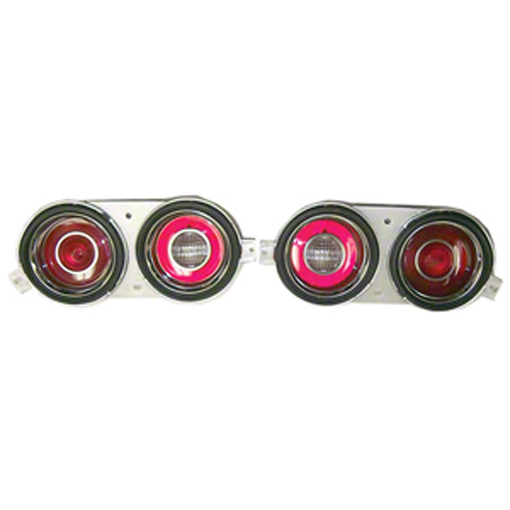 Driver And Passenger Side Tail Light Set With Pillow Optics On Backup