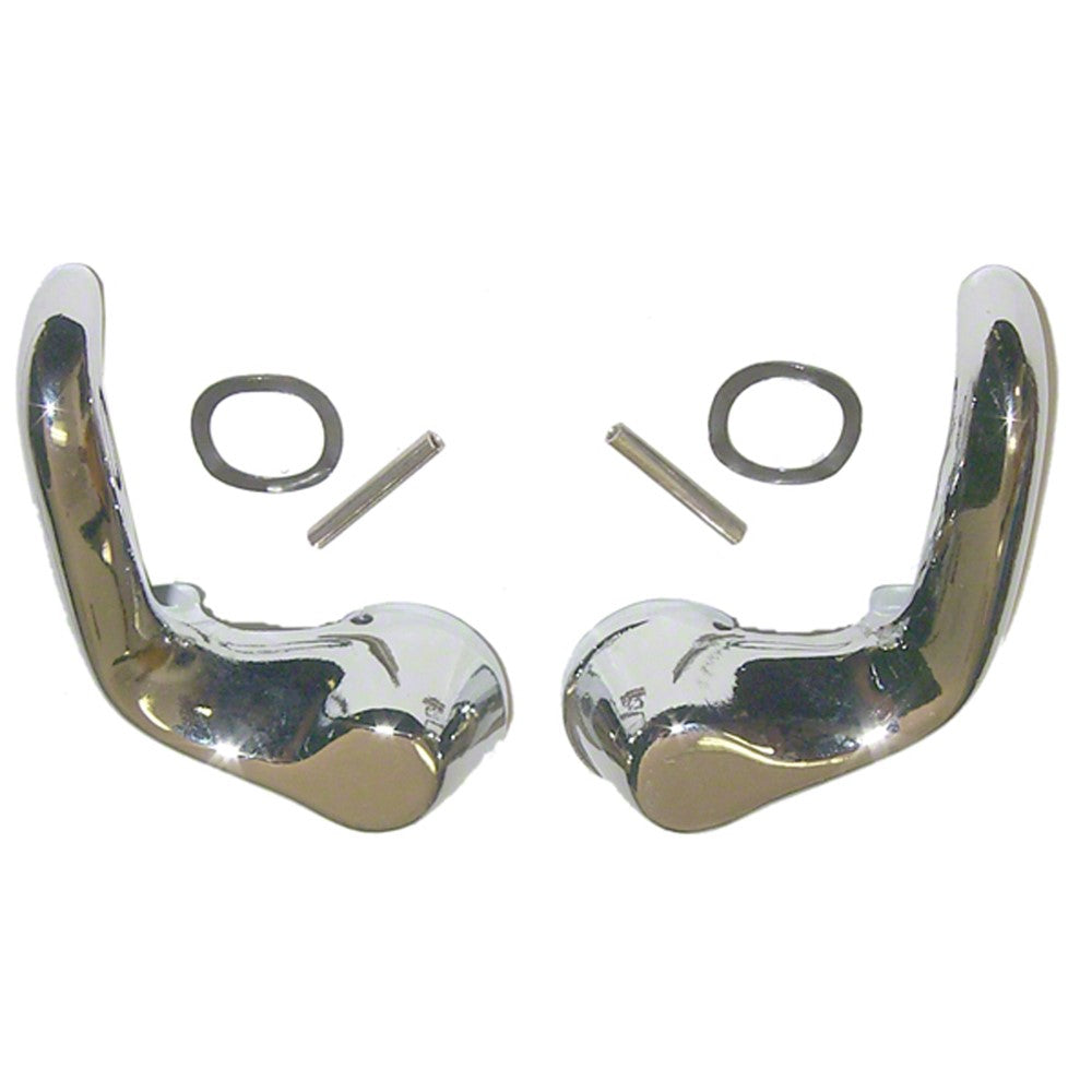 Driver And Passenger Side Pair Of Vent Window Handles With Roll Pins
