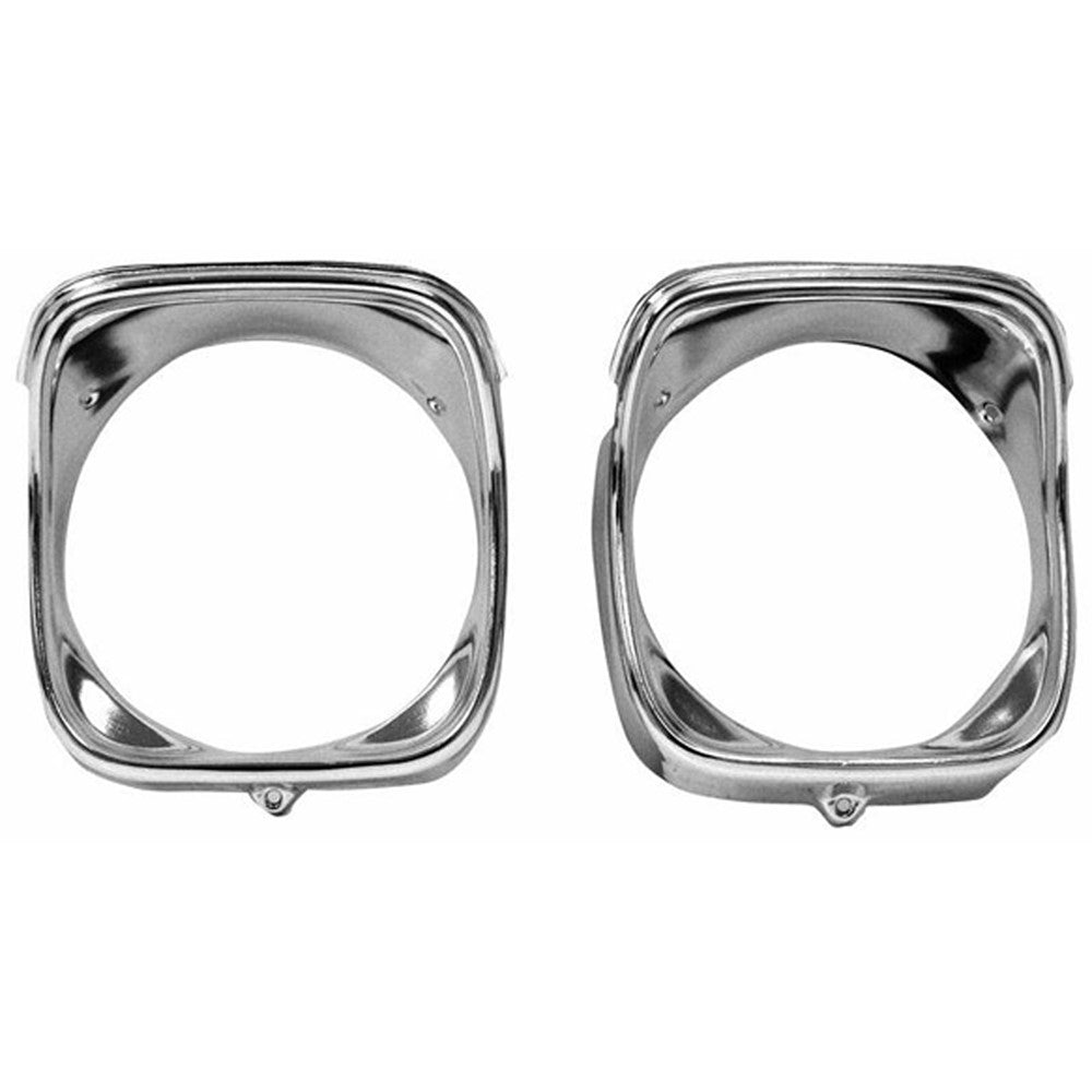 Driver Side Pair Of Headlight Bezels for 1968 Chevrolet Chevelle