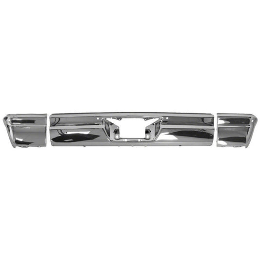 3-Piece Chrome Rear Bumper Bar Set for Chevrolet Belair