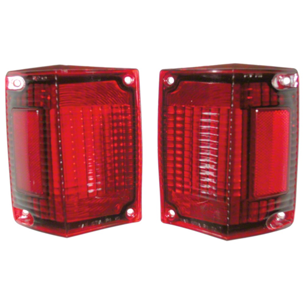 Driver And Passenger Side Set Of Tail Light Lenses For Wagon And