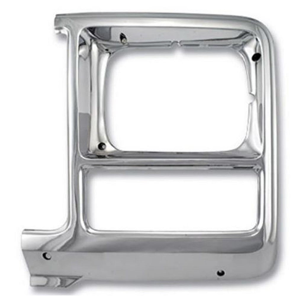 Driver Side Chrome Head Light Bezel For Trucks With Square Head Light
