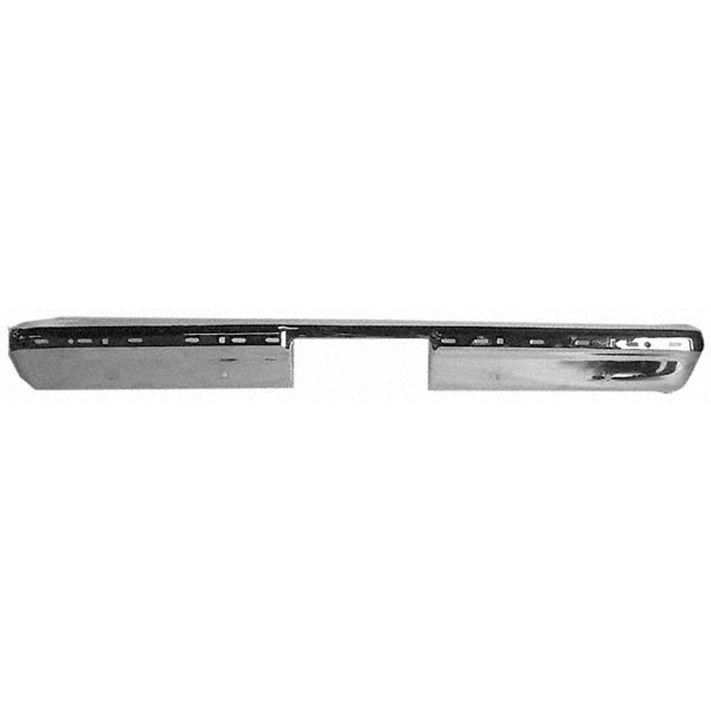 Chrome Rear Bumper Face Bar With Pad Hole For Fleetside Models