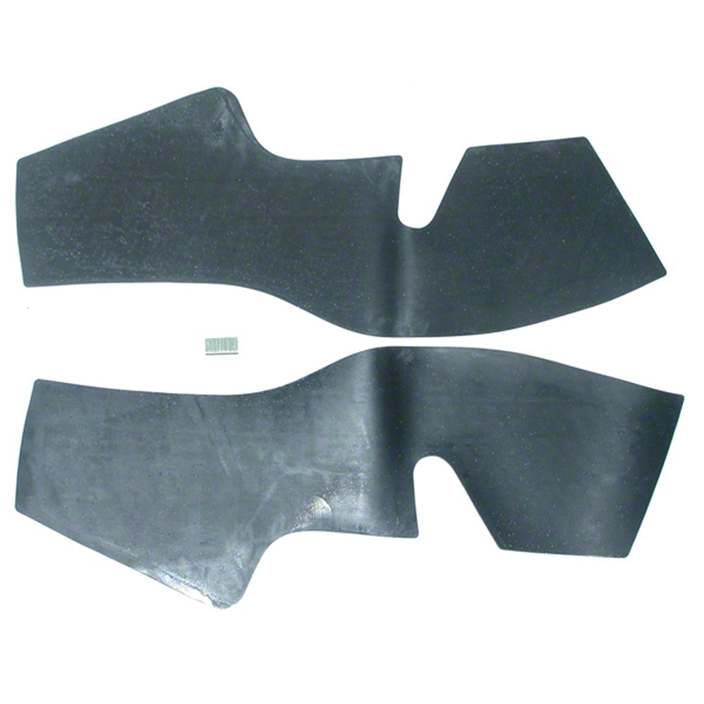 Pair Of Rear Control Arm Splash Shields With Staples