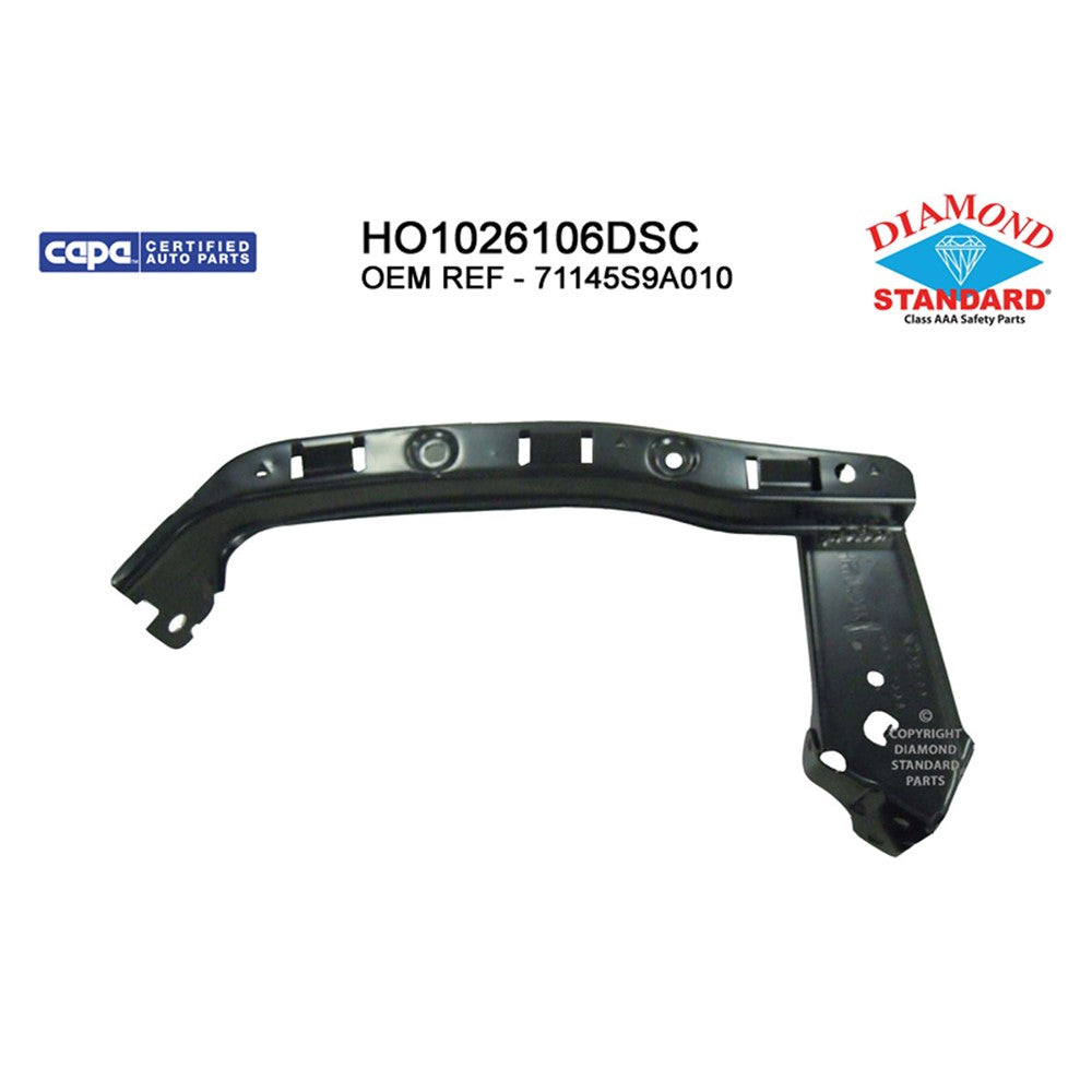 Front Left Front Driver Side Outer Bumper Cover Support 2005-2006 Honda Cr-V