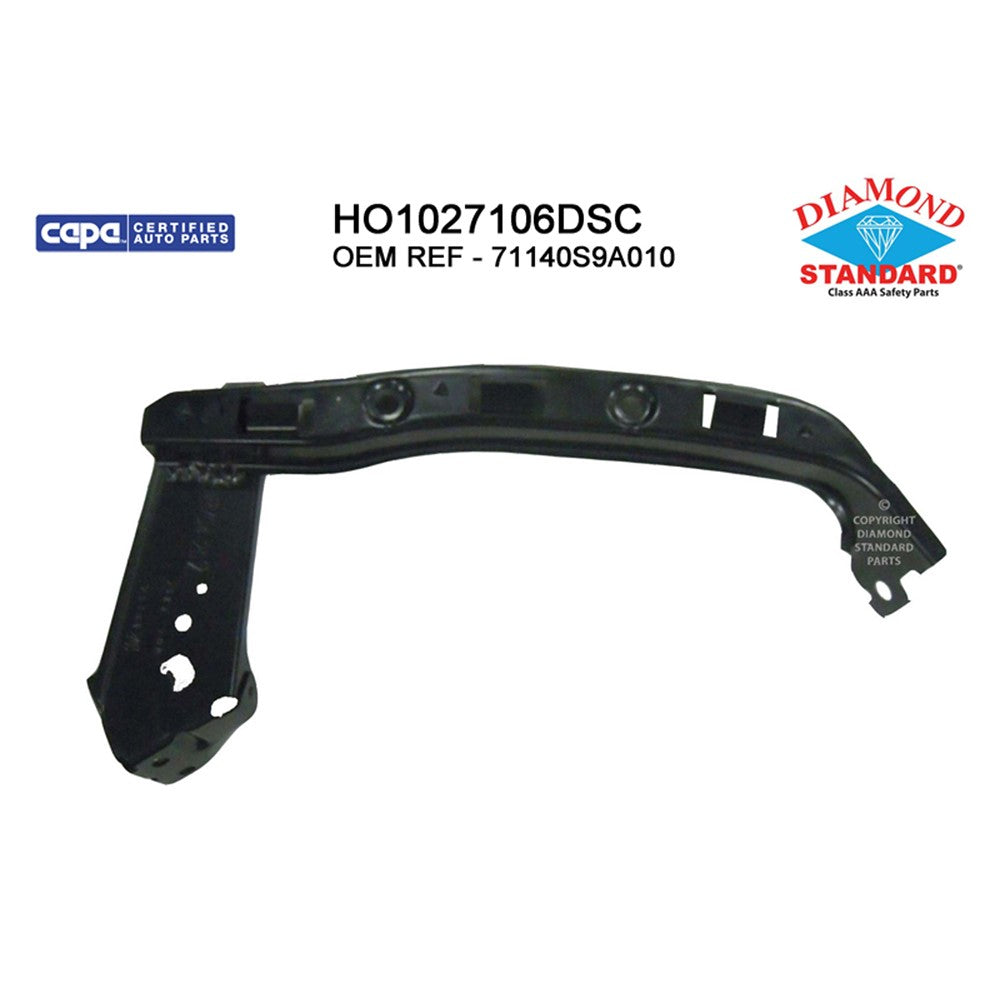 Front Right Front Passenger Side Outer Bumper Cover Support 2005-2006 Honda Cr-V