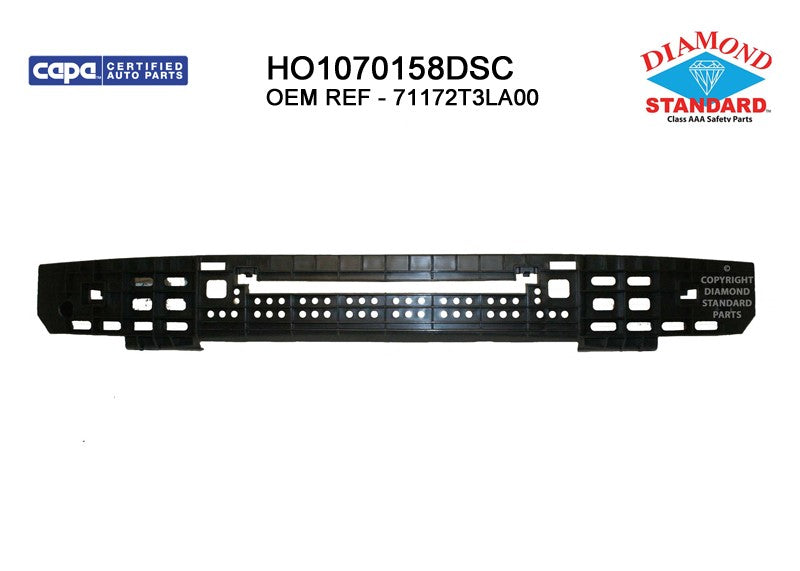 Front Bumper Impact Absorber 2013-2015 Honda Accord