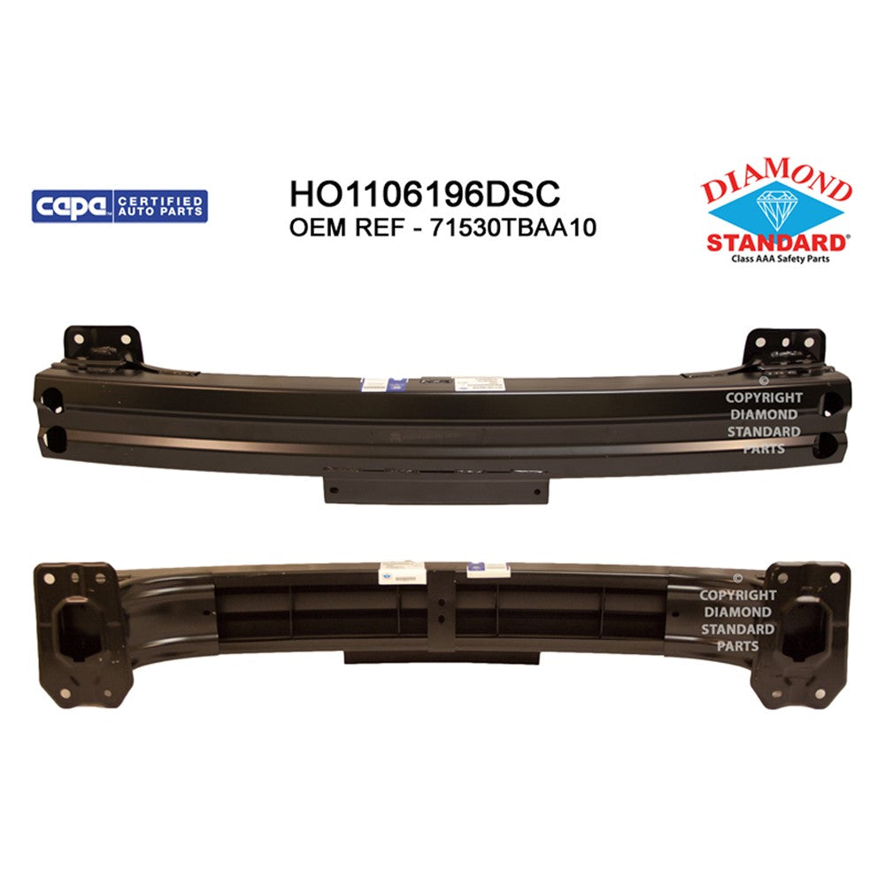 Rear Bumper Impact Bar 2016-2025 Honda Civic & Acura Integra
