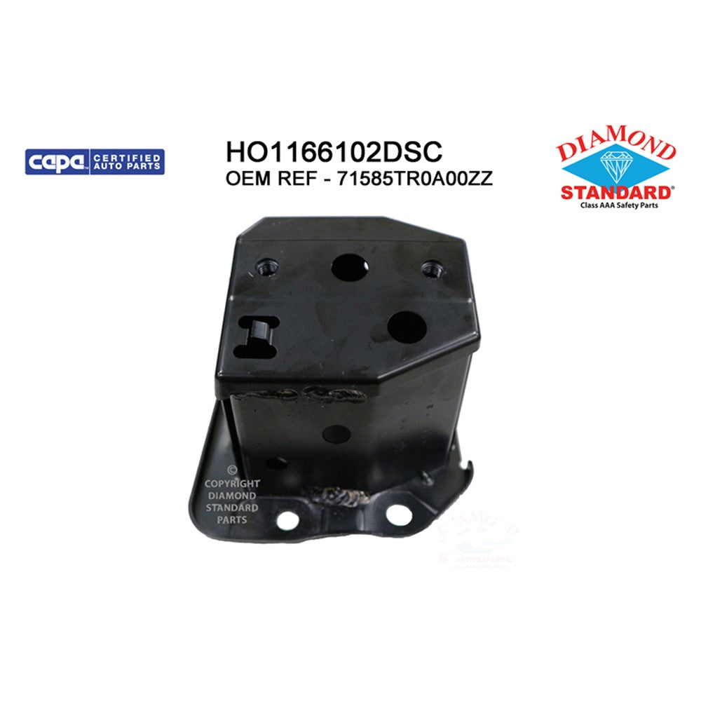 Rear Left Rear Driver Side Bumper Impact Bar Bracket 2012-2015 Honda Civic