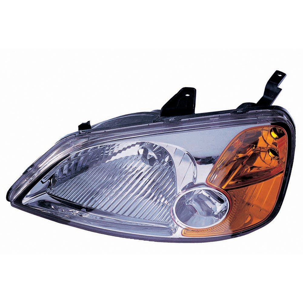 Front Left Driver Side Headlight Lens And Housing 2001-2003 Honda Civic