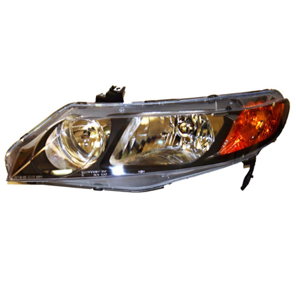 Front Left Driver Side Headlight Lens And Housing 2006-2008 Honda Civic