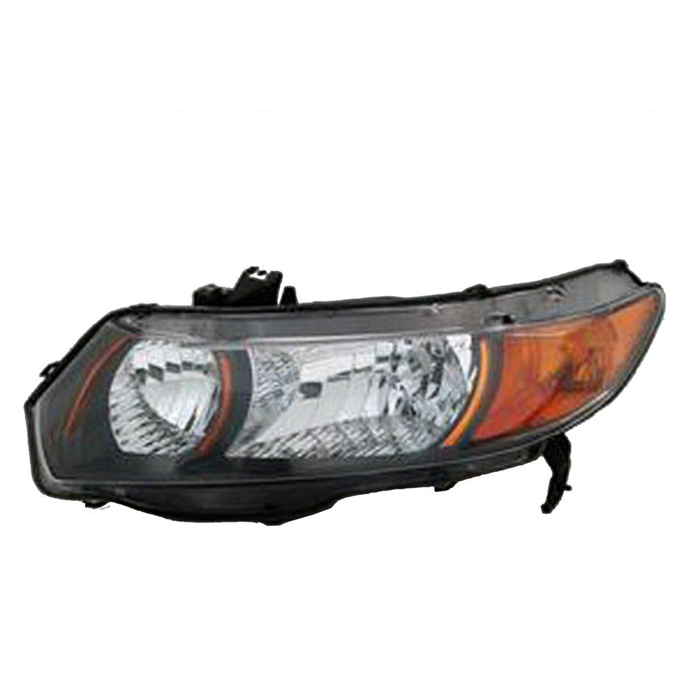 Front Left Driver Side Headlight Lens And Housing 2006-2009 Honda Civic