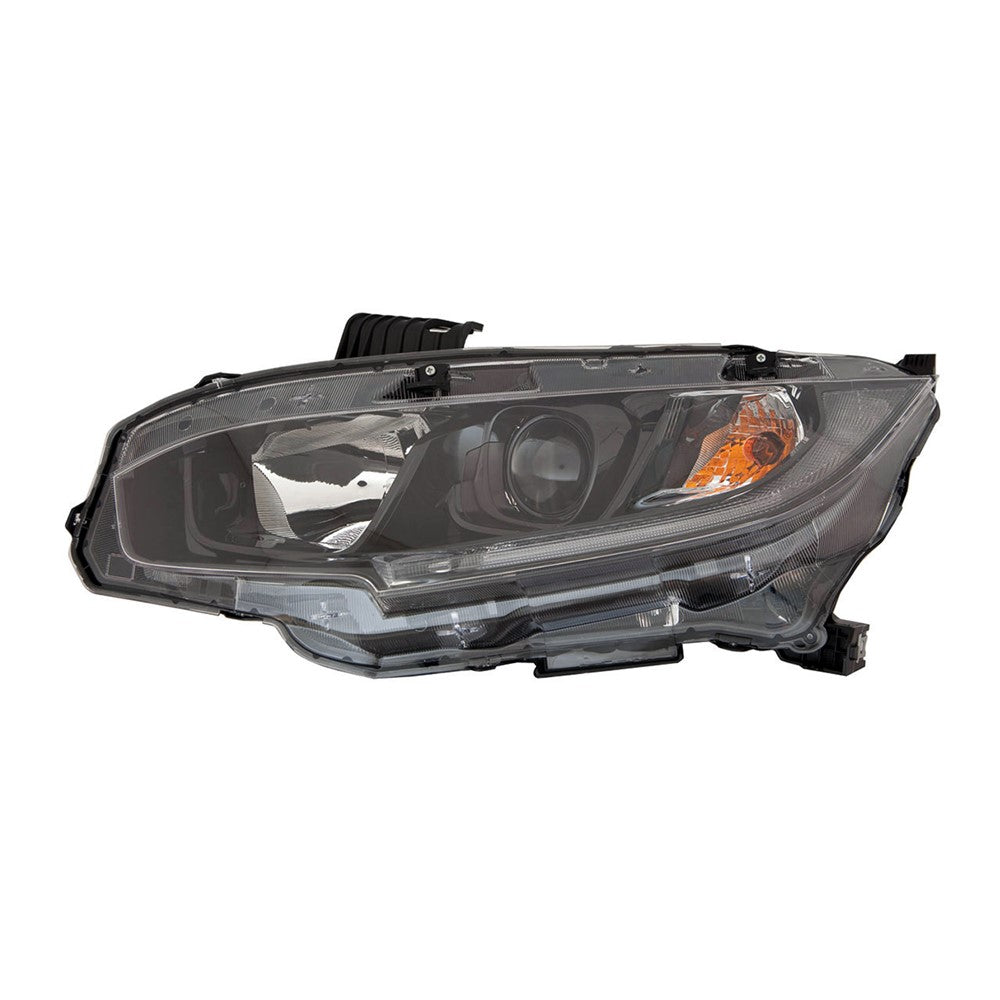 Front Left Driver Side Halogen Headlight Assembly 2019-2021 Honda Civic