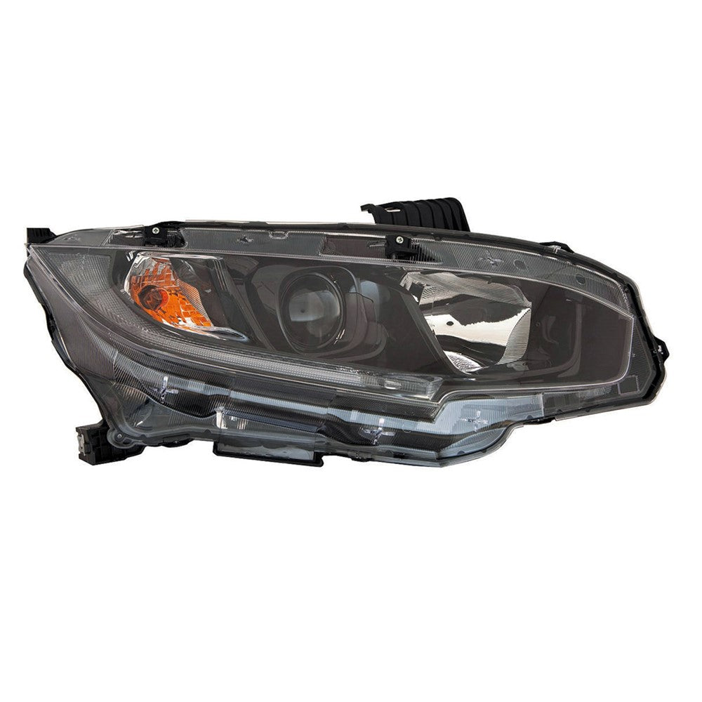 Front Right Passenger Side Halogen Headlight Assembly 2019-2021 Honda Civic