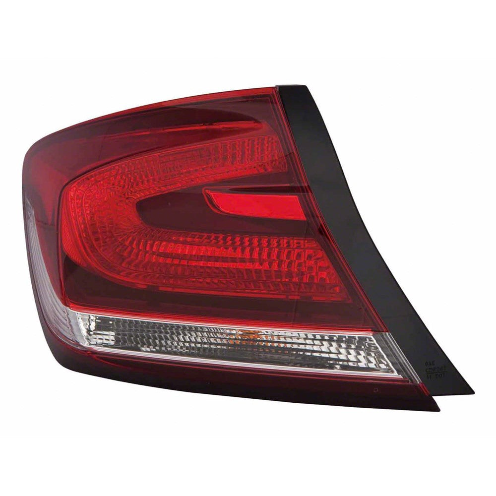 Rear Left Driver Side Outer Tail Light Assembly 2013-2015 Honda Civic