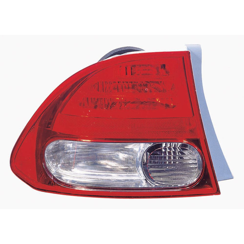 Rear Left Driver Side Outer Tail Light Lens And Housing 2009-2011 Honda Civic