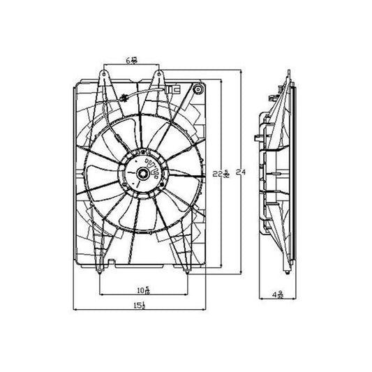 Radiator Fan Assembly 2006-2008 Honda Ridgeline