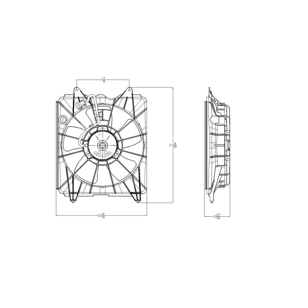 Radiator Fan Assembly 2006-2011 Honda Civic