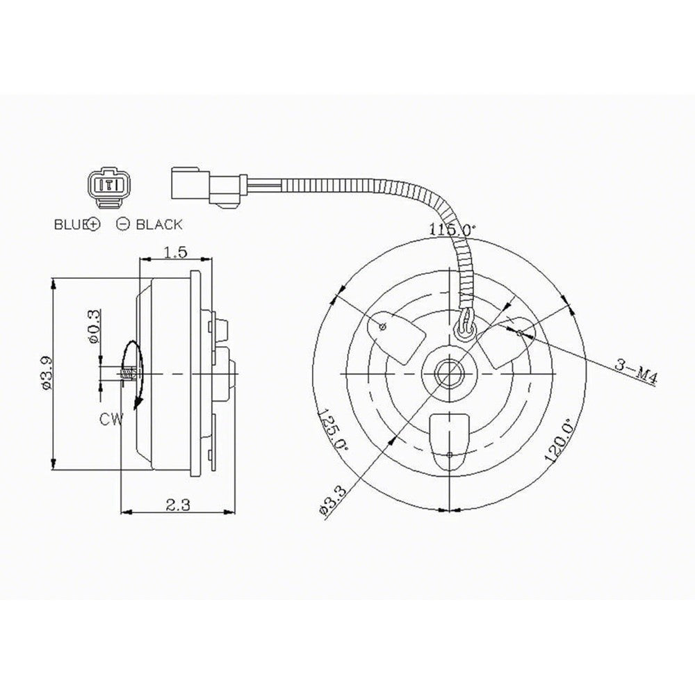 Condenser Fan Mtr 1999-2000 Honda Civic