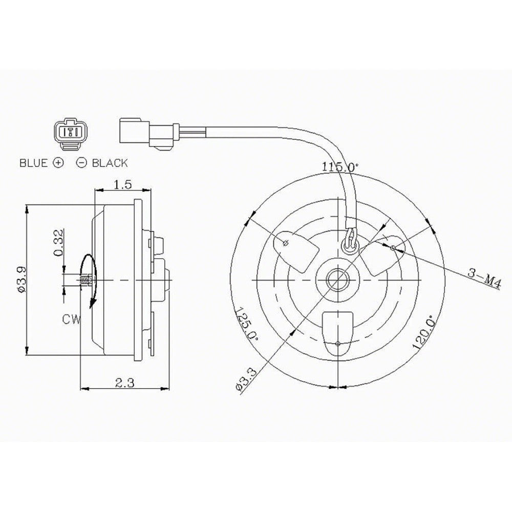 Condenser Fan Mtr 4cyl Cpe Sdn 1998-2002 Honda Accord