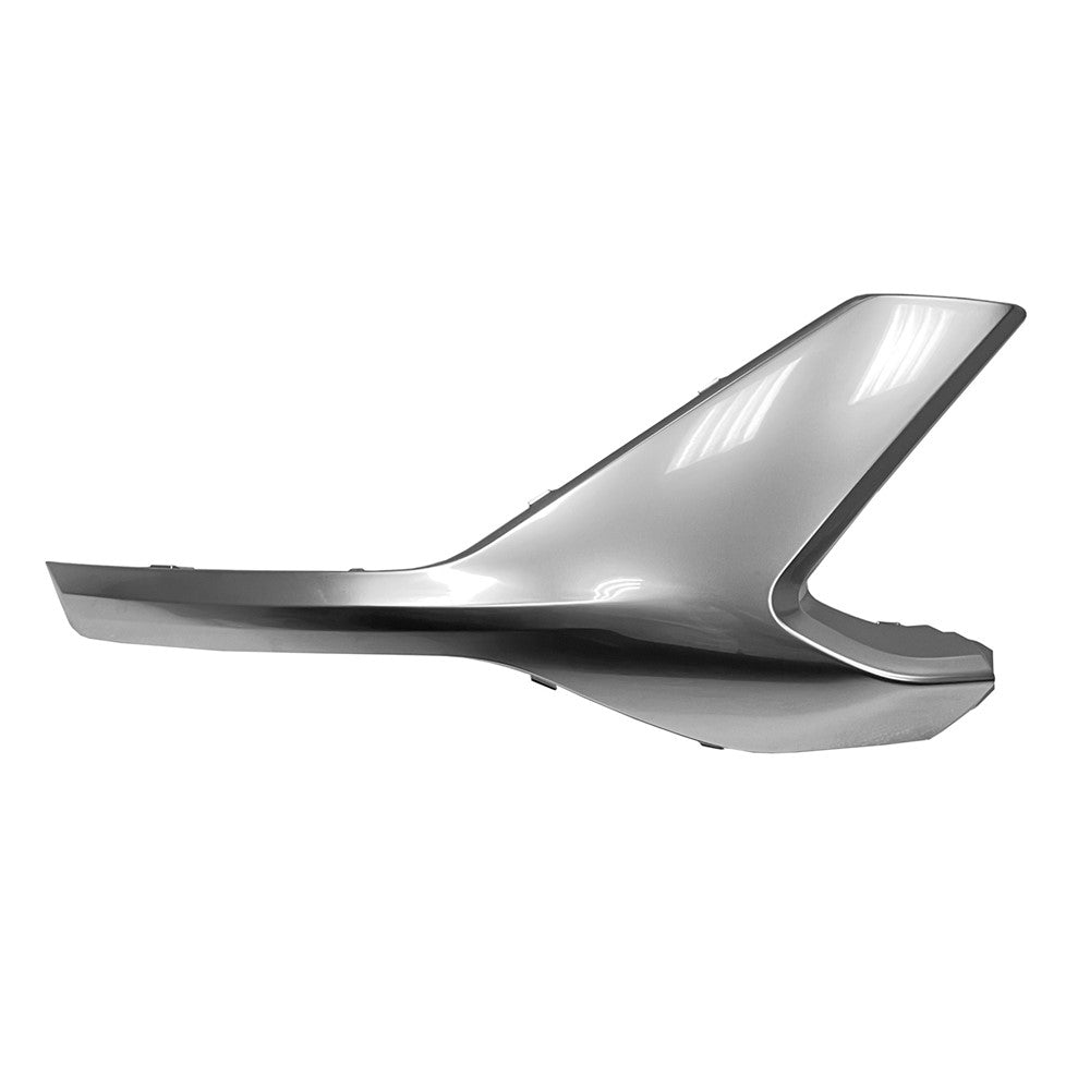 Front Right Front Passenger Side Valance Panel [lower End Plate Molding] Satin Chrome 2021-2023 Hyundai Santa Fe