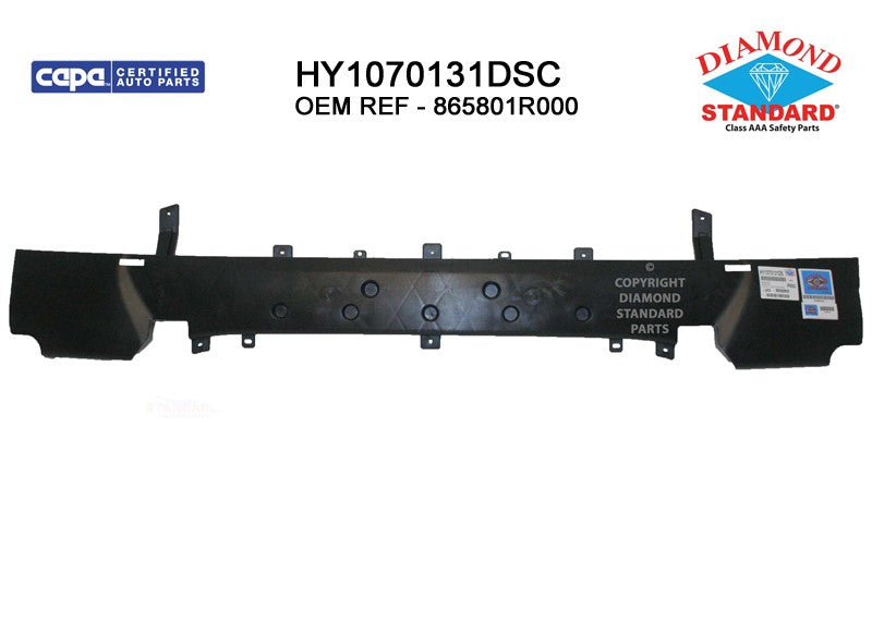 Front Bumper Impact Absorber 2012-2017 Hyundai Accent