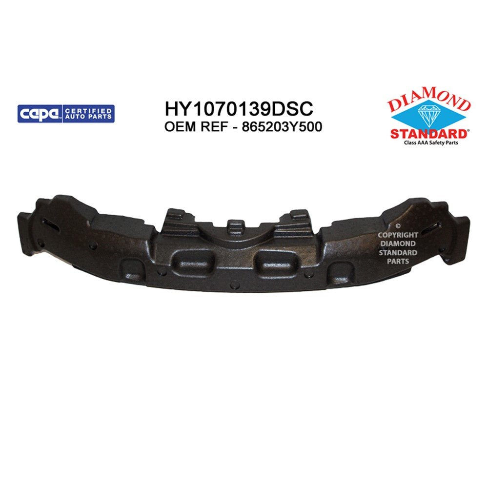Front Bumper Impact Absorber 2014-2016 Hyundai Elantra