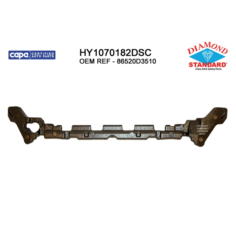 Front Bumper Impact Absorber 2019-2021 Hyundai Tucson