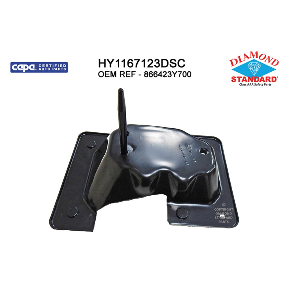 Rear Right Rear Passenger Side Bumper Impact Bar Bracket 2014-2016 Hyundai Elantra