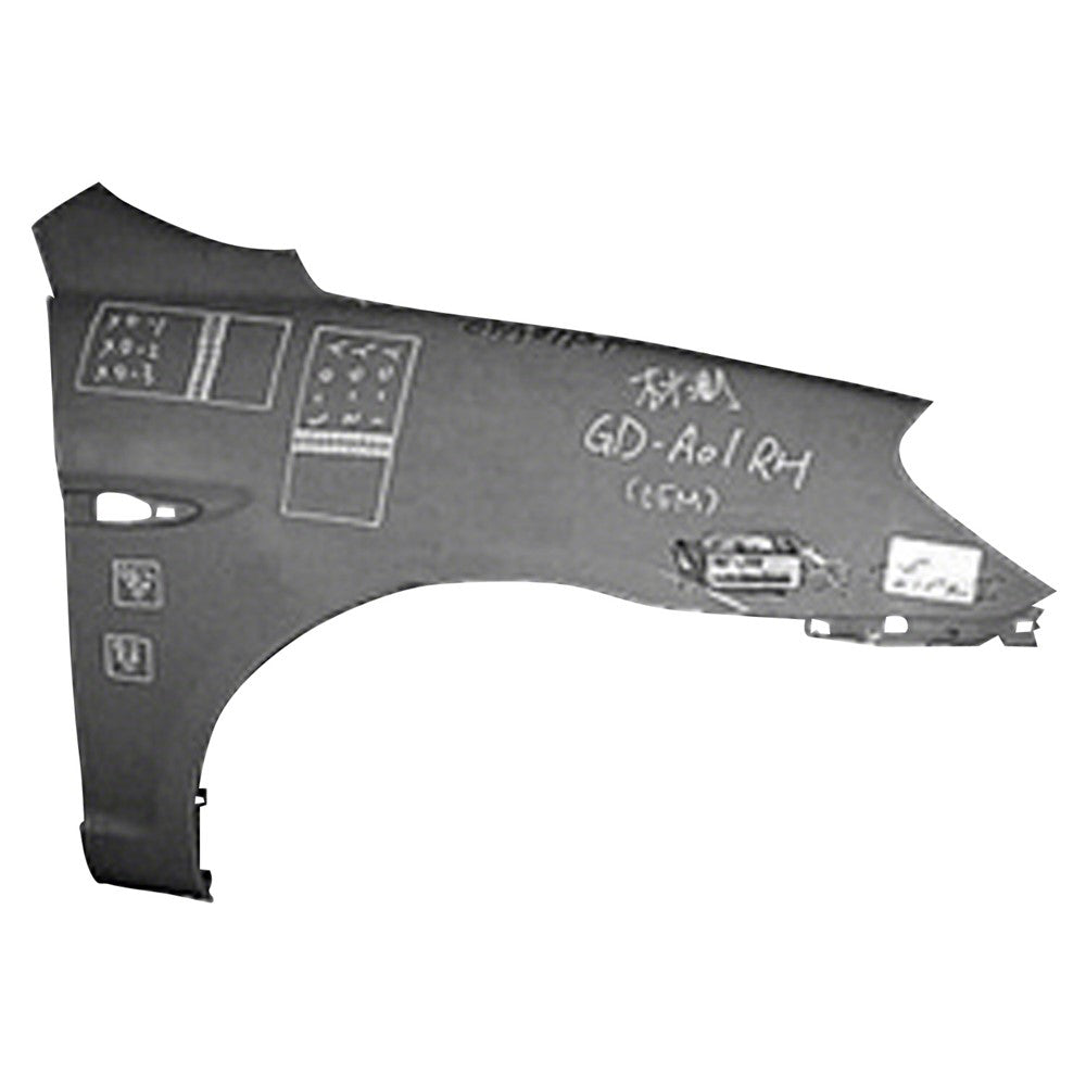Front Right Passenger Side Front Fender 2006-2011 Hyundai Accent