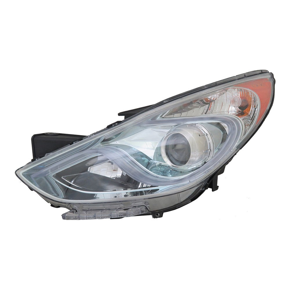 Front Left Driver Side Halogen Headlight Assembly 2011-2015 Hyundai Sonata