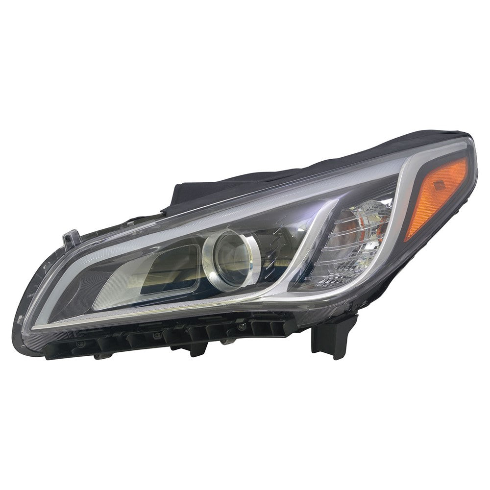 Front Left Driver Side Hid Headlight Assembly 2015-2016 Hyundai Sonata