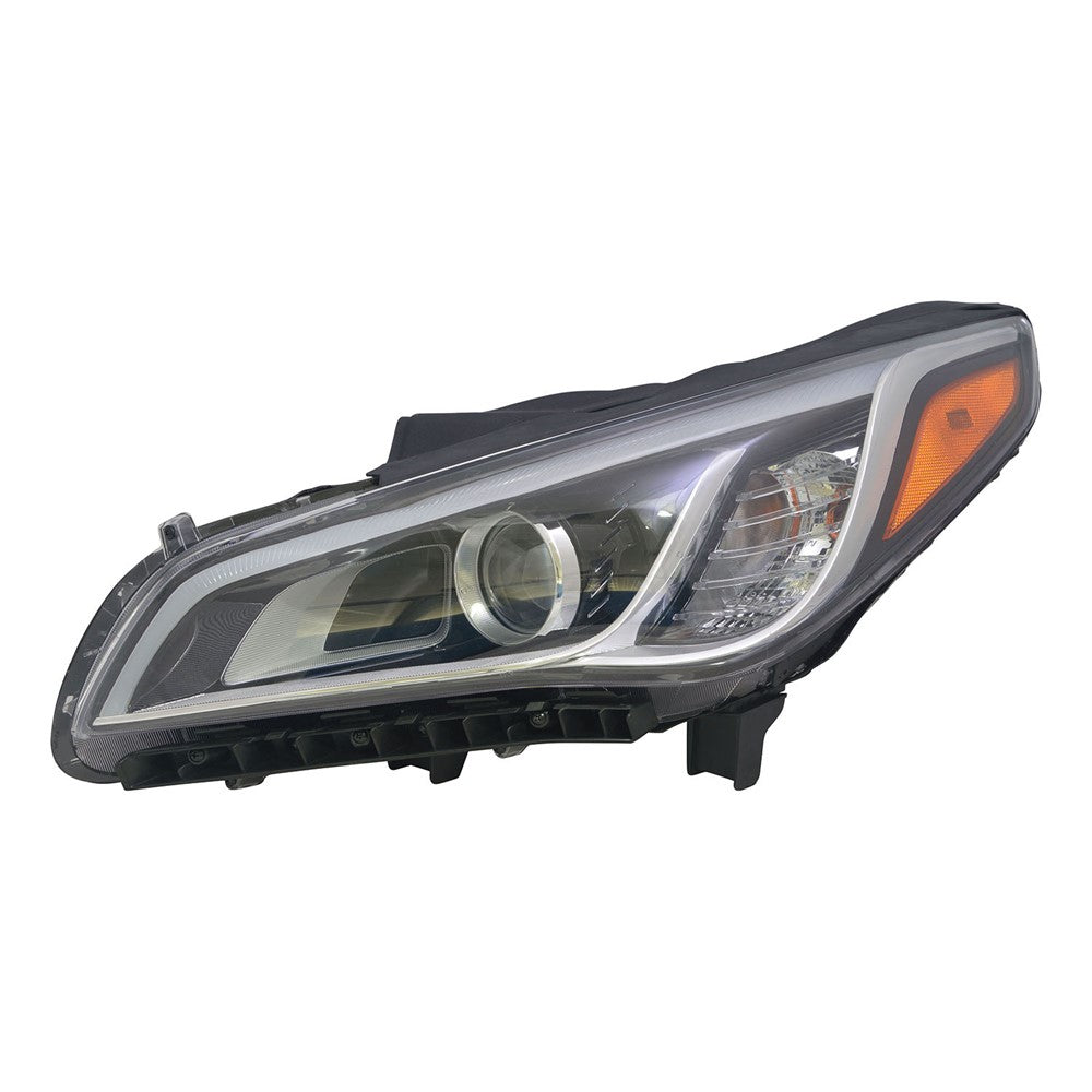 Front Left Driver Side Hid Headlight Assembly 2015-2016 Hyundai Sonata