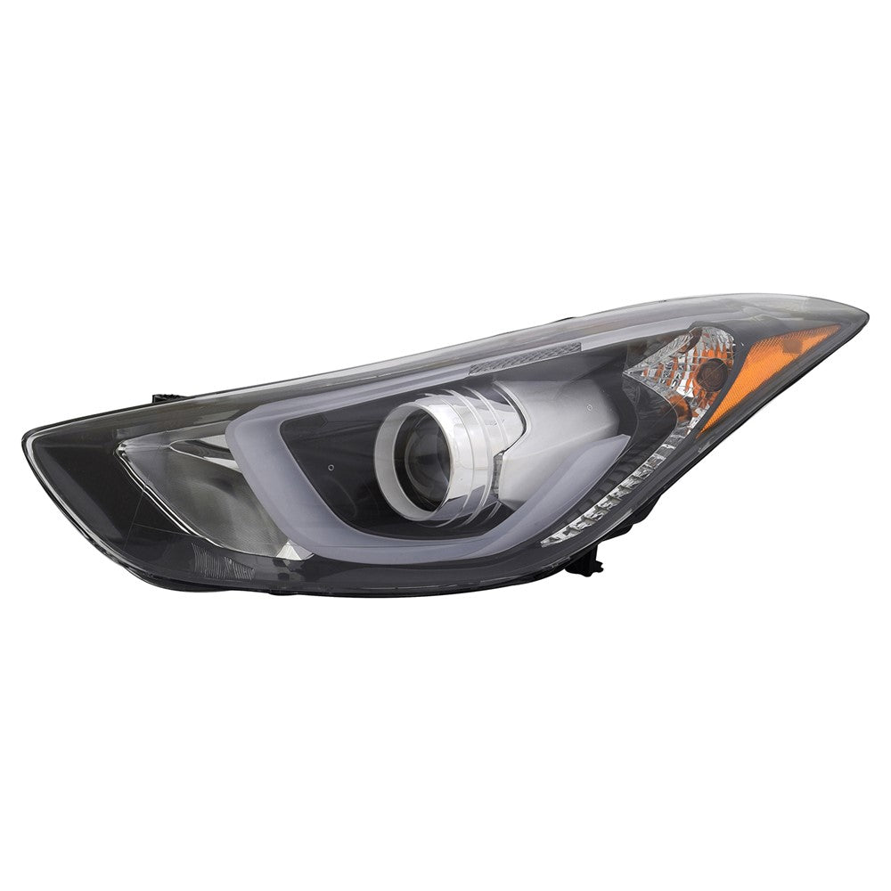 Front Left Driver Side Headlight Assembly 2013-2016 Hyundai Elantra Coupe, Elantra