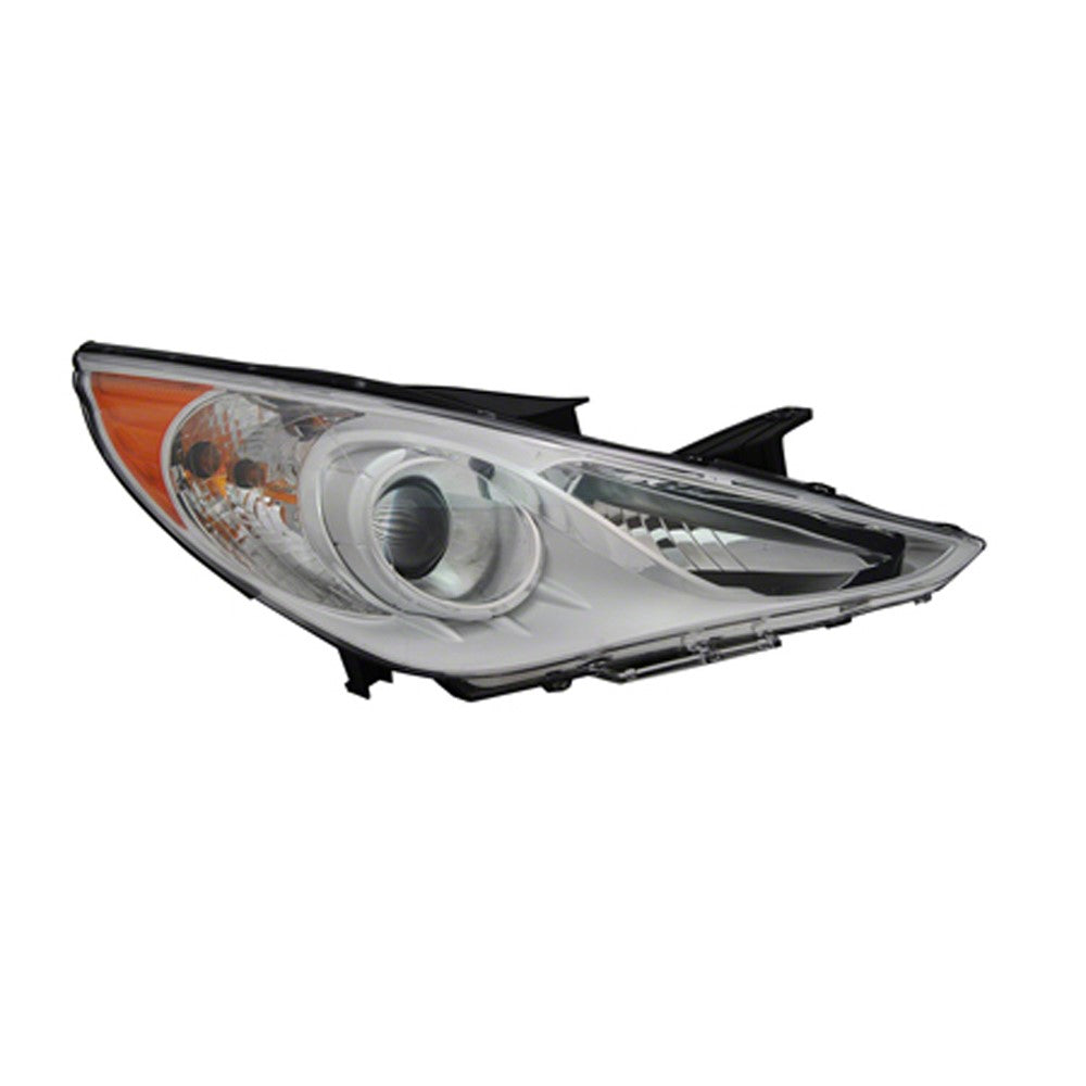 Front Right Passenger Side Halogen Headlight Assembly 2011-2014 Hyundai Sonata