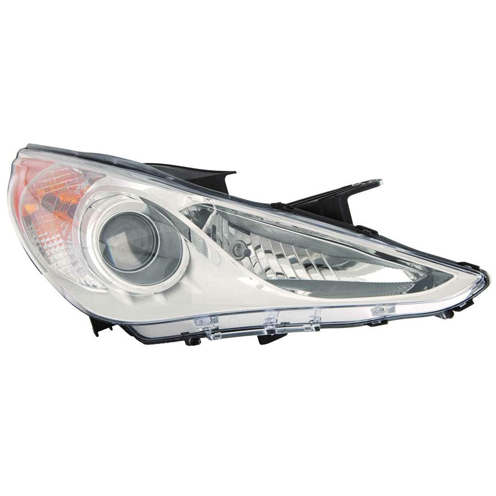 Front Right Passenger Side Halogen Headlight Assembly 2011-2014 Hyundai Sonata