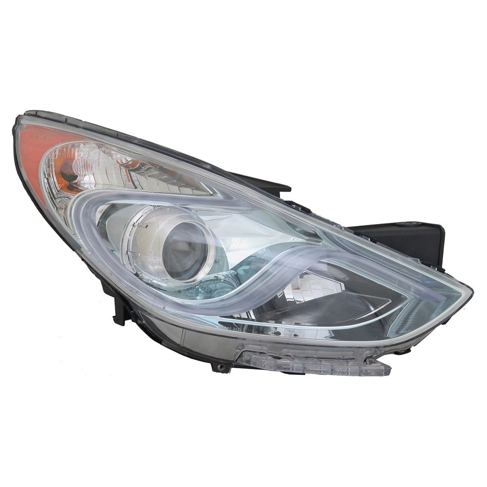 Front Right Passenger Side Halogen Headlight Assembly 2011-2015 Hyundai Sonata