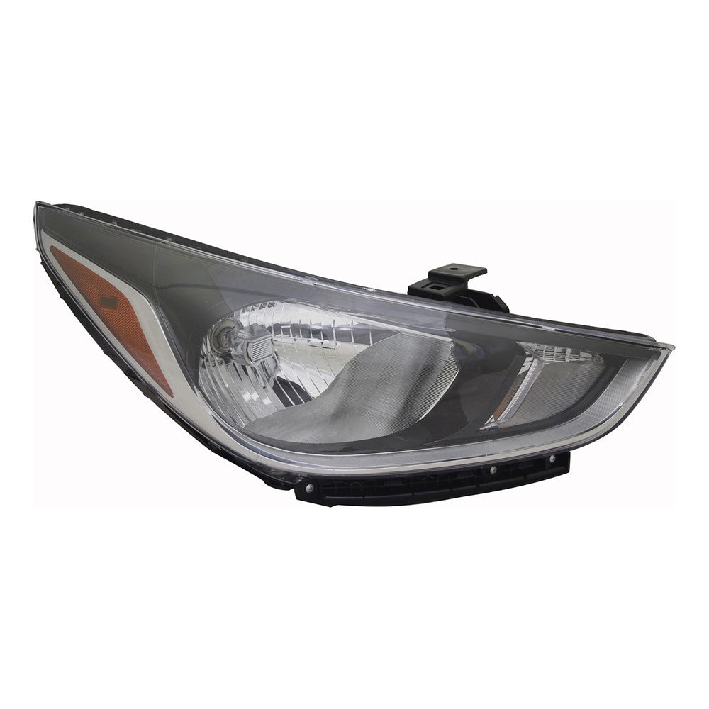 Front Right Passenger Side Halogen Headlight Assembly 2018-2022 Hyundai Accent