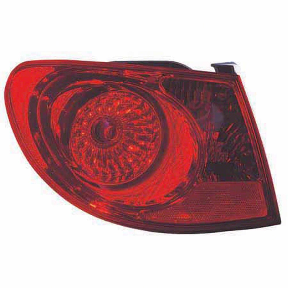 Rear Left Driver Side Outer Tail Light Assembly 2007-2010 Hyundai Elantra