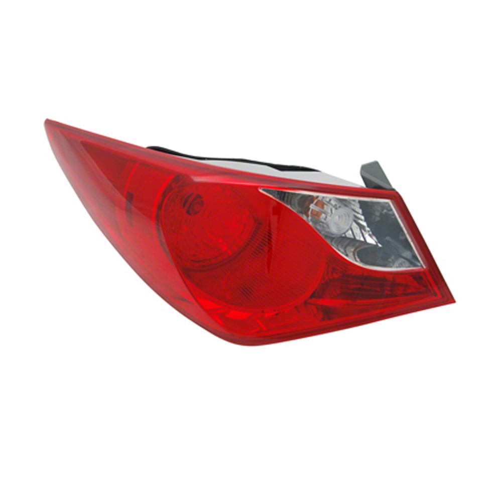 Rear Left Driver Side Outer Tail Light Assembly 2011-2014 Hyundai Sonata