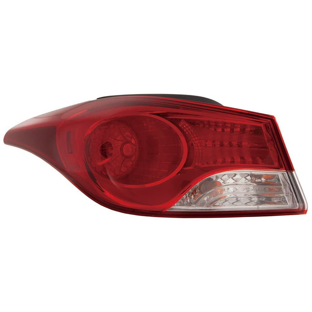 Rear Left Driver Side Outer Tail Light Assembly 2011-2013 Hyundai Elantra, Elantra Coupe