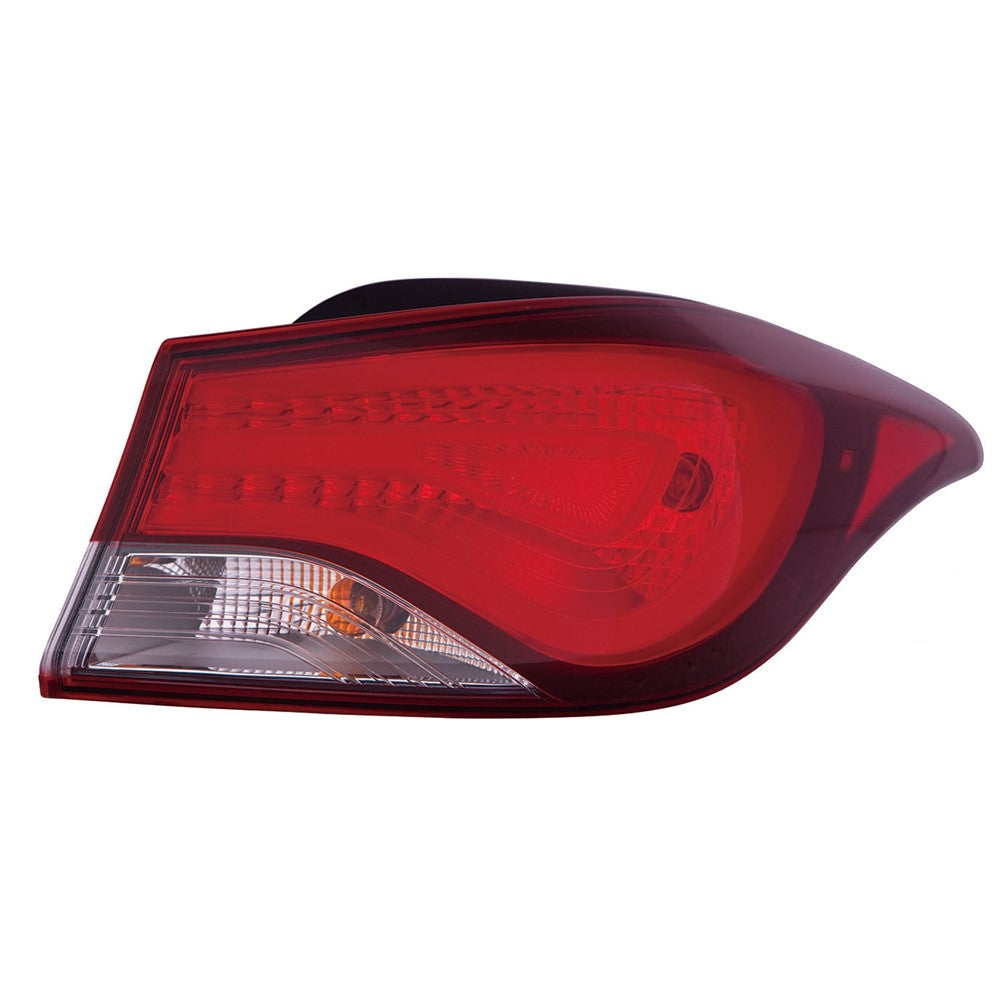 Rear Left Driver Side Outer Tail Light Assembly 2014-2016 Hyundai Elantra Coupe, Elantra