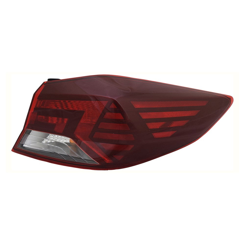 Rear Right Passenger Side Bulb Type Outer Tail Light Assembly 2019-2020 Hyundai Elantra