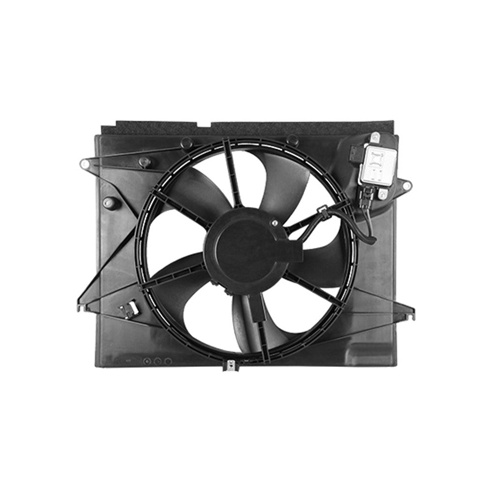 Radiator And Condenser Fan Assembly With One Big Fan 2018-2019 Hyundai Sonata