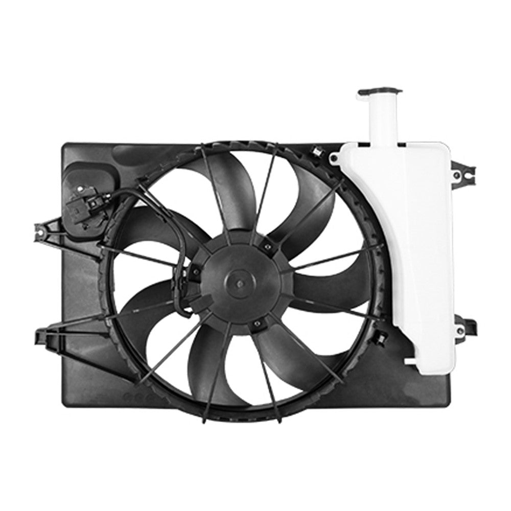 Radiator And Condenser Fan Assembly With One Big Fan 2019-2025 Hyundai Veloster, Veloster N & Kia Soul, Seltos