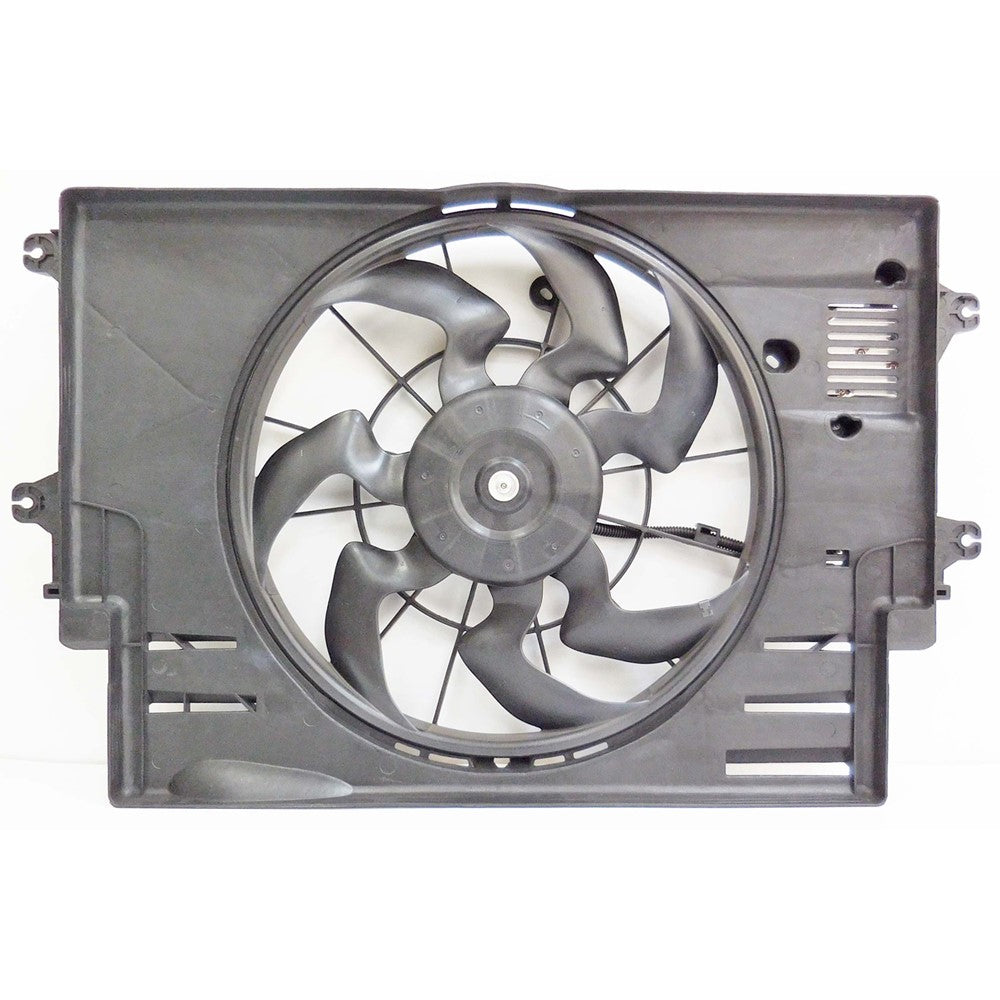 Radiator And Condenser Fan Assembly With One Big Fan 2018-2021 Hyundai Kona